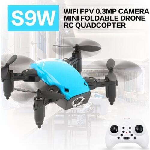 S9 2.4G Mini Foldable Drone 360 Degree Flip One-Key Return Headless Mode H/L Speed Switch RC Quadcopter with Light