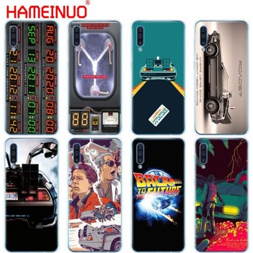 Silicon phone cover case for Samsung Galaxy S10 E PLUS A10 A20 A30 A40 A50 A70 A10E A20E M20 Back to the Future DeLorean Time