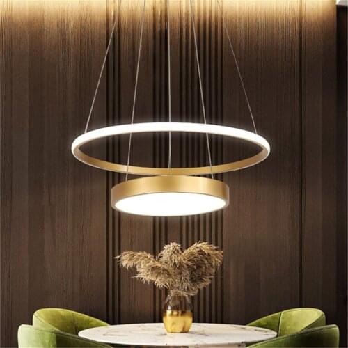 Nordic Restaurant pendant lights Round fashion LED Dining Room Lighting Modern Simple Creative Individual Bar cafe hanging lamp