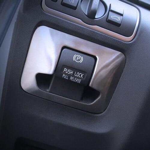 Car Styling Interior Electronic Handbrake Handbrake Button Keyboard Trim Sticker For Volvo XC60 X60 V60 S60 S80 2009-2015