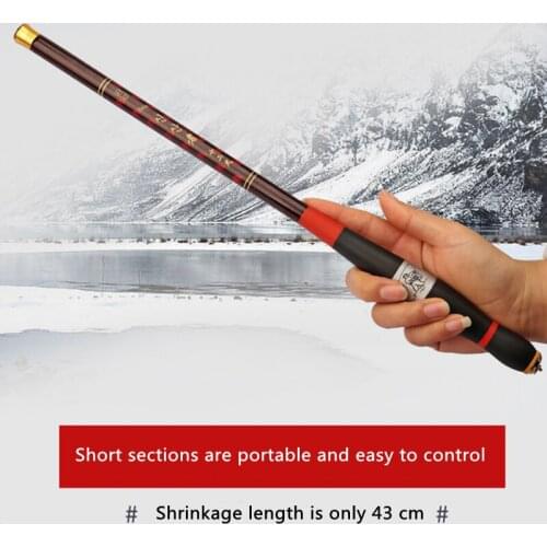 Carbon Fiber Telescopic Fishing Rod Super Light And Hard Portable Stream Hand Rod Carp Feeder Fishing Rod 1.8M-6.3M