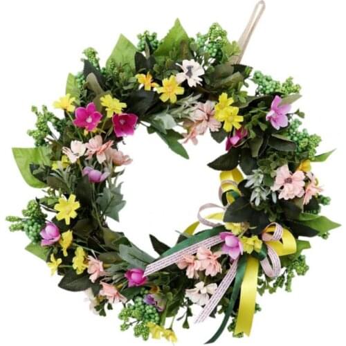 Rattan Wreath Artificial Wreath Decorations Hanging Wall Door