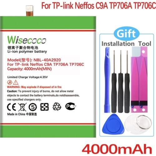 Wisecoco NBL-40A2920 Battery For TP-link Neffos C9A TP706A TP706C CellPhone In Stock High Quality +Tracking number