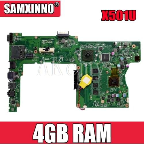 X501U Motherboard With 4GB RAM For Asus X501U Laotop Mainboard 15.6 inch