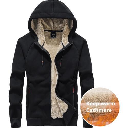 Plus Size L-8XL large size Winter casual mens hoodies sweatshirt hooded jackets coat man hoodi warm plus thick fleece hoodies