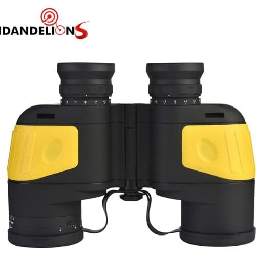 10X50 all optical green film waterproof telescope with light and compass navigation navy telescope