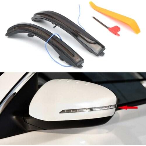 2Pcs Car LED Side Mirror Sequential Dynamic Turn Signal Light Amber Lamp For Kia Optima K5 2011 2012 2013 2014 2015