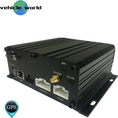 6Ch 2.0MP AHD 1080P GPS HDD SD Card Mobile DVR for Trailer Truck Taxi School Bus Car Vehicle
