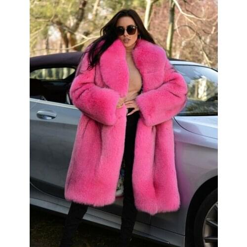 Alabling Pink Fur Coats