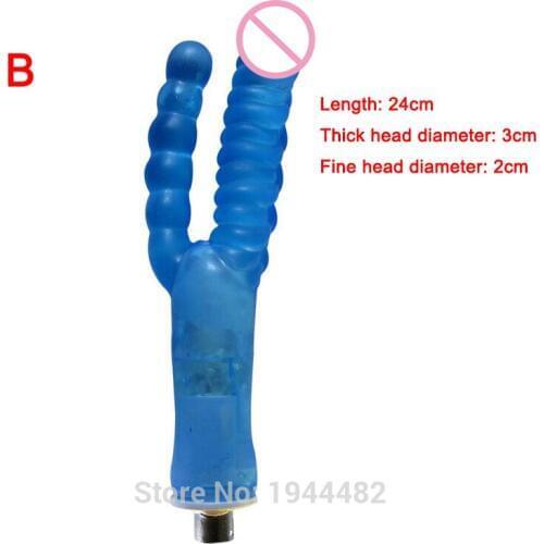Automatic Sex Machine Gun Accessories, Double Ended Dildo Vaginal Plug For Couples Sex Machine Dildo Adult Sex Toys Anal Plug