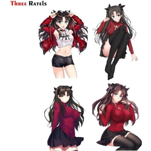 Three Ratels FC704 Fatestay Night Tohsaka Rin Anime Girl Car Stickers Laptop Decal