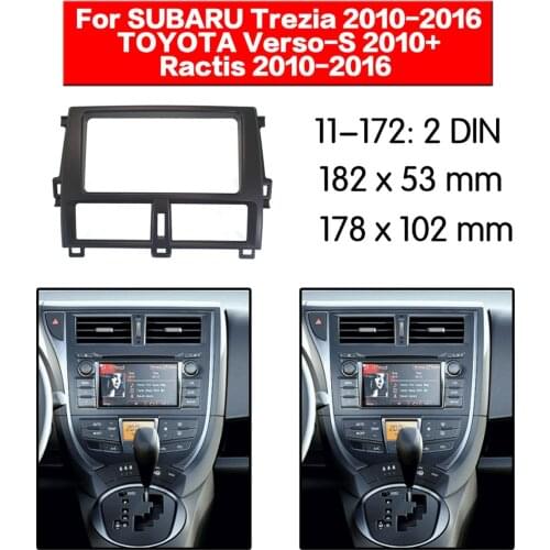 Car radio Frame Panel Auto Radio Stereo Fascia For SUBARU Trezia 2010-2016 Dash Plate Facia Panel Mount Trim Kits Frame Adapter