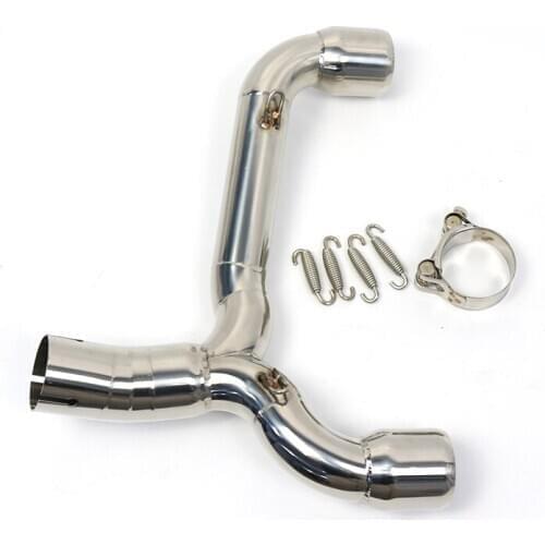 For Suzuki GSR 400 600 BK400 600 Motorcycle Exhaust Front Middle Link Connect Double Pipe GSR400 Fit 2006 2007 2008 2009-2012