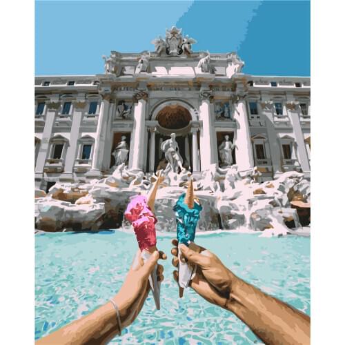 Home Decoration Wall Painting Factory Wholesale Accept Booking Ice Cream Painting By Numbers