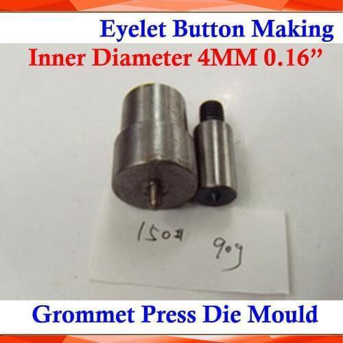 BRAND NEW Metal Steel Die Mould Inner Diameter 4MM 0.16" 150# for Manual Grommet Press Machine Button Banner Sign Making
