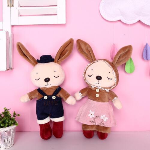 Doll Stuffed Toys Plush Animals Soft Kids Baby Toys for Girls Children Boys Birthday Gift Kawaii Cartoon Hot Rabbit