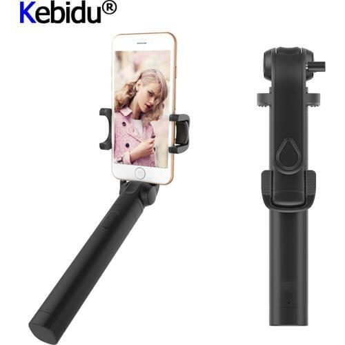 Mini Selfie Stick 3.5mm Cable AUX With Remote Control Extendable Selfie Handheld Stick 360 Degree Adjustable For IPhone Android
