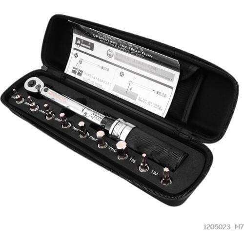 1/4inch 1-25NM Click Adjustable Torque Wrench Bicycle Repair tools kit set tool bike repair spanner hand tool set