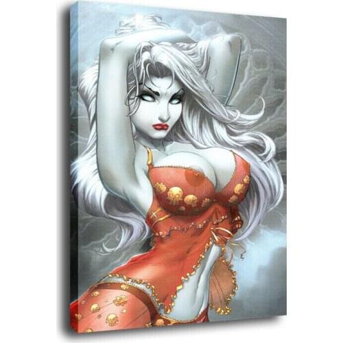 Home Decor Wall Art Dance Orange Skirt Canvas Painting Print Misty Dream Posters Modular Picture Cuadros For Bedroom No Frame