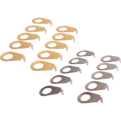 10Pcs Metal Guitar Knobs Pointer Plate Knob Position Indicator For Guitar Bass Parts Accessories 22X14X5mm