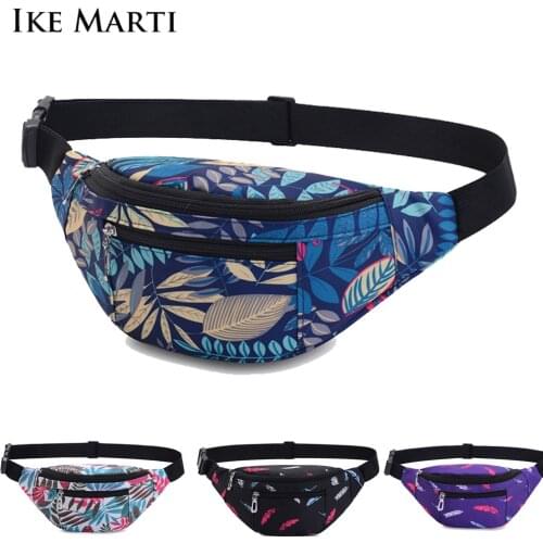 IKE MARTI Fashion Waist Pack Bag for Women Men Casual Mens Belt Bag Pouch Travel Female Banana Bags Kid Fanny Pack Chest Bags