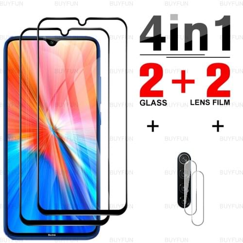 Front Black Edge Tempered Glass For Redmi Note 8 2021 safety screen protector for xiaomi redmi redmy note 8 pro 8t lens film