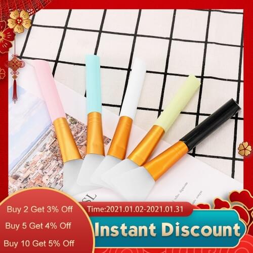 5pcs Silicone Brush Epoxy Glue Resin Jewelry Making Tools Easy to Clean UV Glue Resin Mold Tools Stirring Brush