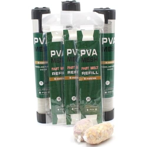 1Bag Carp Fishing Accessories PVA Bag Mesh Water Dissolving for Rig Foam Pop Up Boilies Carp Bait Hair Rig Carp Fishing Tackle