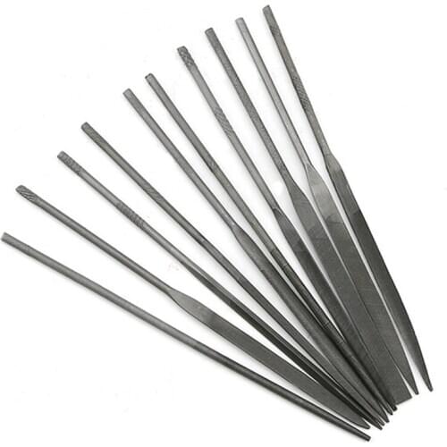 10Pcs Small Needle Files Set 140mm Jewelry Tools Beading Hobby Crafts Carving Repair Cutting Tool