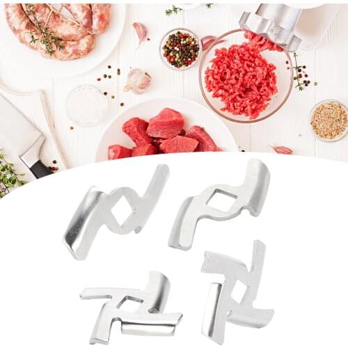 2Pcs Meat Grinder Blade Stainless Steel Grinding Plate Disc Accessory for 5#/B Type Grinder