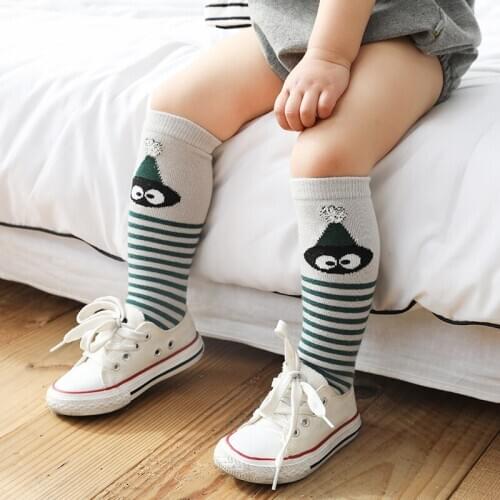 2020 new spring summer socks girls socks kids socks for boys children knee high socks girls cute cartoon socks leg warmers