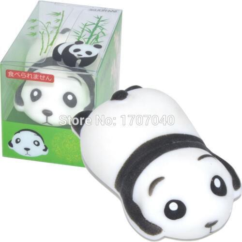 25PCS/Lot Ikuurani Original Japan Cute Mr.Panda Mochi Squeeze Stretchy Funny Kid Toy Hot Wholesale