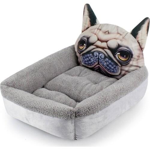 3D Shar Pei Sofa Bed Dog Hot Sale Washable Plush Sleeping Dog House Cozy Soft Pet Puppy Bed Dog Bed