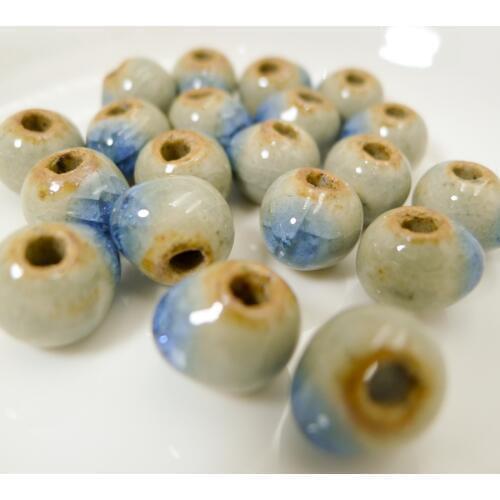 10# 40pcs Sphere Ceramic Beads Promotion China Porcelain Bead For Jewelry Making 10mm Beads #A310B