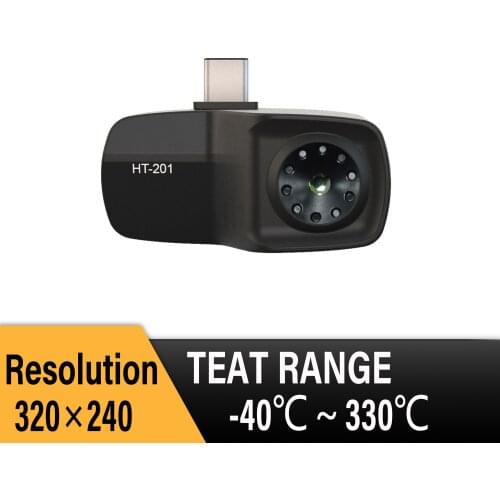 HTI Thermal Camera HT-201 Infrared Thermal Imager for Phone Support Video and Pictures Recording for Android Type-C