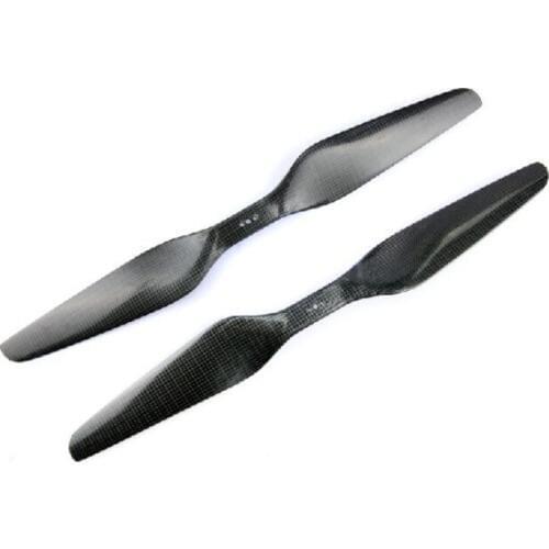 20 x 5.5 inch Wide Blade, 3-hole Direct Mounting 3K Carbon Propeller Set (one CW, one CCW) for Multicopter