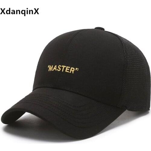 Summer Womens Hat Breathable Mesh Cap Mens Letter Embroidery Baseball Caps Adjustable Size Couple Sports Cap Bone Snapback Cap
