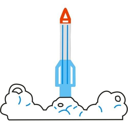 Metal Rocket launching paper die cutting dies for Scrapbooking/DIY Easter wedding Halloween Easter card