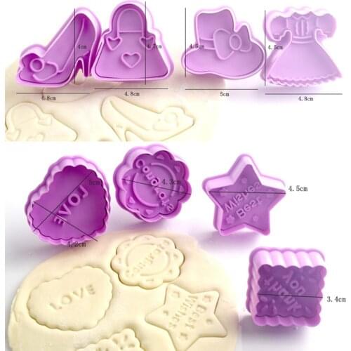 32Pcs Cookie Mold Set 3D Press Handicraft Biscuits Mold DIY Baking Tools For Christmas Valentines Day Fondant Big Sale
