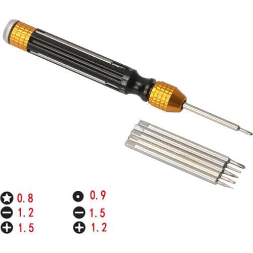 BEST 6 in 1 Multi-Function Magnetic Precision Screwdriver Set for Mobile Phone Electronics Repair Opening Tools