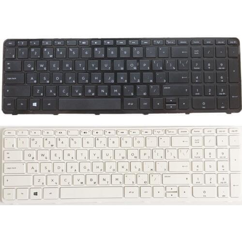 NEW Russian Keyboard for HP AER65700010 AER65700310 SG-59800-XAA RU black and White with FRAME
