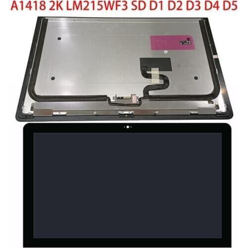 Original A1418 2k 1920*1080 LCD Screen With Glass assembly LM215WF3 SD D1 D2 D3 For iMac 21.5 2014 2016 2017