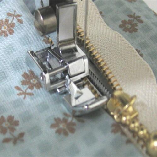 Compatible Metal Zipper Presser Sewing Foot, Left & Right For Household Snap-on Sewing Machines AA7026