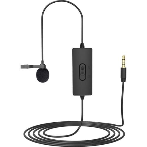 Professional Lavalier Microphone Camera Noise Reduction Recording Microphone Mini Microphone for Live Meeting Vlog