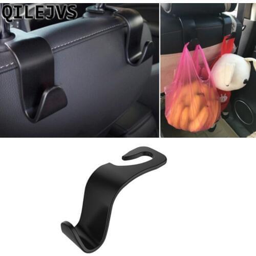 QILEJVS Universal Car SUV Back Seat Headrest Hanger Storage Hooks For Groceries Bag Handbag #1