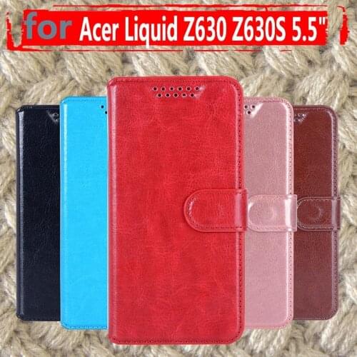 Luxury Protection Fundas For Acer Liquid Z630 Z630S LTE T03 Phone Case Wallet PU Leather Flip Cover Bag Skin Coque For Acer Z630