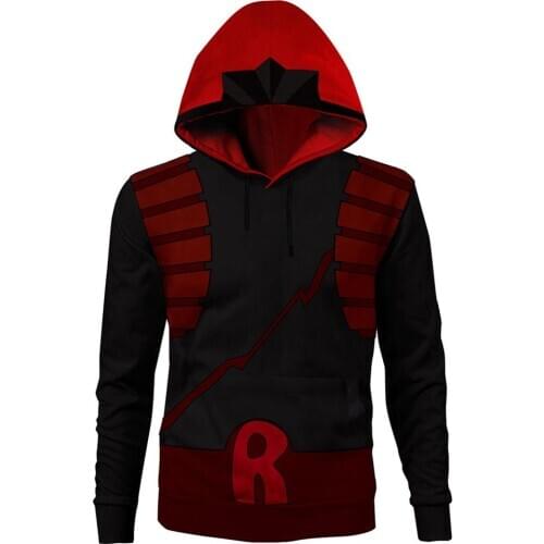My Hero Academia Kirishima Eijiro Cosplay Hoodie Tops Adult Hooded Sweatshirt Women Men‘s Pullover