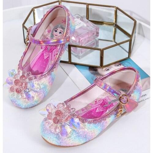 Disney childrens princess party shoes summer new girls sandals baby childrens shoes little girl crystal shoes