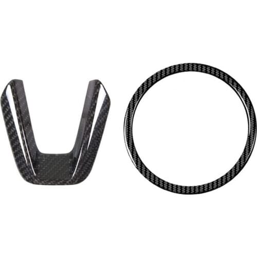 Carbon Steering Wheel Trim Sequins, Steering Wheel Ring Logo Applique Cover,Car Accessories,for Mazda 3 6 Cx-4 CX5 CX9