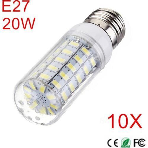 High luming 20W 5730 SMD E27 LED Corn Bulb light AC220V 230V 240V 69LEDs Lamp Replace LED Candel light 10PCS